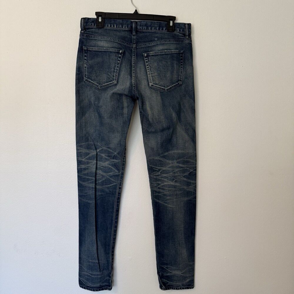 John Elliott Medium Wash Straight Jeans Button Fly Japan Size 31 Pockets - Picture 5 of 15